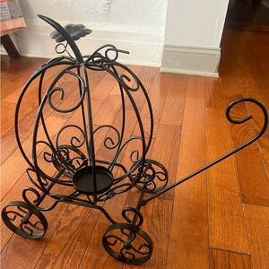 Pumpkin Carriage Candle Holder